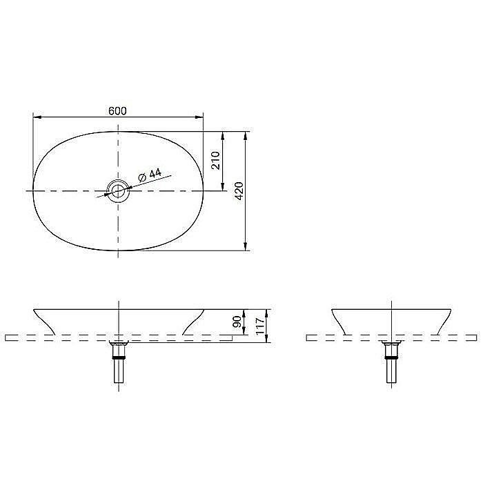 Раковина Toto Neorest 60 L4706E#XW белая купить в интернет-магазине Sanbest