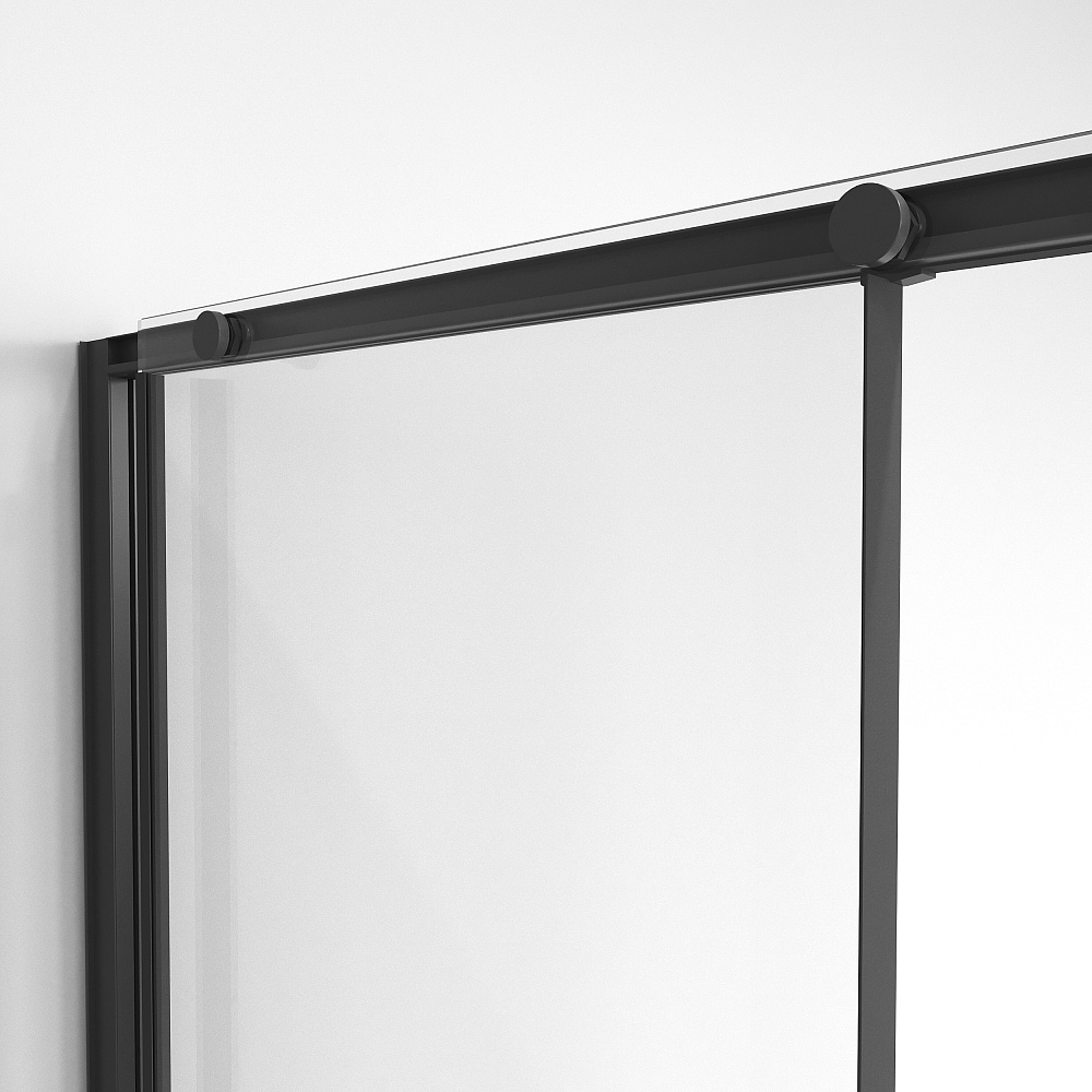 Душевая дверь Niagara Nova NG-84-9AB 90 стекло прозрачное/профиль черный матовый купить в интернет-магазине Sanbest