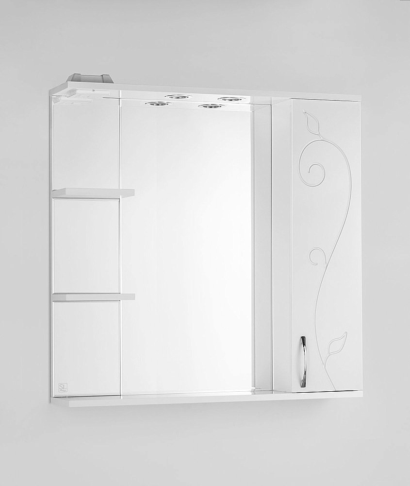 Зеркало со шкафом Style Line Панда 80/С Фьюжн в ванную от интернет-магазине сантехники Sanbest