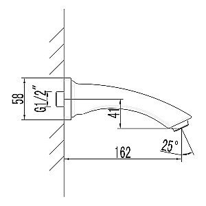 Излив для ванны Lemark LM3781BL черный купить в интернет-магазине сантехники Sanbest