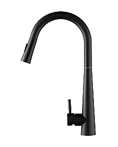 Смеситель для кухни Orange Steel M99-007b черный купить в интернет-магазине сантехники Sanbest