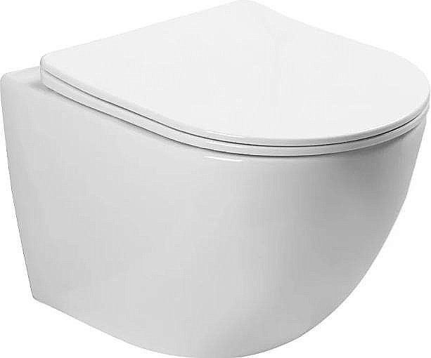 Унитаз подвесной SantiLine SL-5005 безободковый, с крышкой микролифт купить в интернет-магазине Sanbest