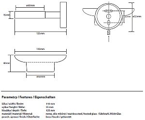 Мыльница Bemeta Neo 104108045 купить в интернет-магазине сантехники Sanbest