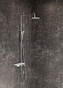 Душевая система Ravak Termo 300 TE 094.01/150 хром/полка белая купить в интернет-магазине сантехники Sanbest