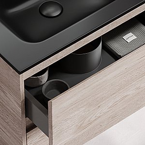 Тумба с раковиной Sancos Libra Floor 80 LB80FEG дуб галифакс натуральный для ванной в интернет-магазине Sanbest