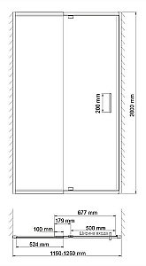 Душевая дверь WasserKRAFT Berkel 48P05 120 купить в интернет-магазине Sanbest