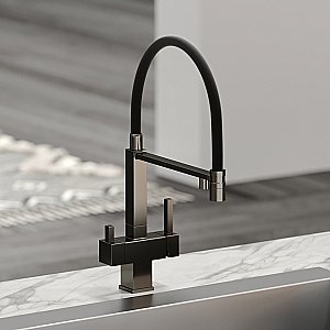 Смеситель для кухни Sancos Moro SC4006GG вороненая сталь купить в интернет-магазине сантехники Sanbest