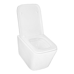 Унитаз подвесной Azario Nova AZ-2216 белый, безободковый, с крышкой микролифт купить в интернет-магазине Sanbest