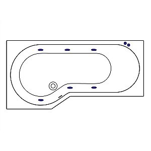 Ванна акриловая EXCELLENT Be Spot SOFT WAEX.BSL16.SOFT.BR 160x80 белая с гидромассажем купить в интернет-магазине Sanbest