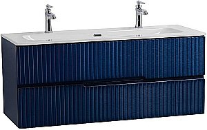 Тумба с раковиной Cezares DUET-N 120 DUET-N-1200-2C-SO-SPF-P сапфир для ванной в интернет-магазине Sanbest