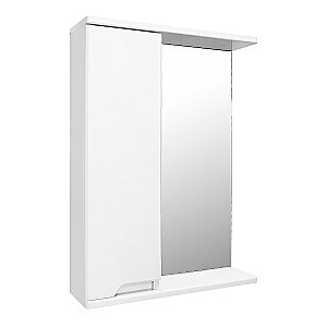 Зеркало со шкафом Loranto Палермо 50 белое купить в интернет-магазине сантехники Sanbest
