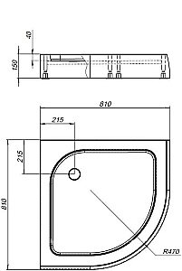 Душевой поддон Aquanet НХ515 00180695 80x80 купить в интернет-магазине Sanbest