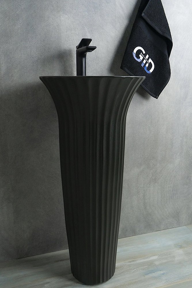 Раковина напольная Gid Autonomo 41 Nb132bg 81114 черная графит купить в интернет-магазине Sanbest