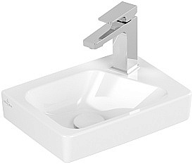 Раковина Villeroy&Boch Architectura 43853701 альпийский белый, смеситель слева купить в интернет-магазине сантехники Sanbest
