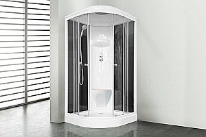Душевая кабина Royal Bath RB100HK6-BT 100x100 профиль белый/стекло прозрачное купить в интернет-магазине Sanbest