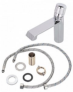 Смеситель для раковины Orange SOLE M03-021cr хром/с декором купить в интернет-магазине сантехники Sanbest