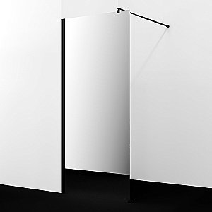 Душевое ограждение WasserKRAFT Rur 30W40MB-MR 120 стекло зеркальное/профиль черный купить в интернет-магазине Sanbest