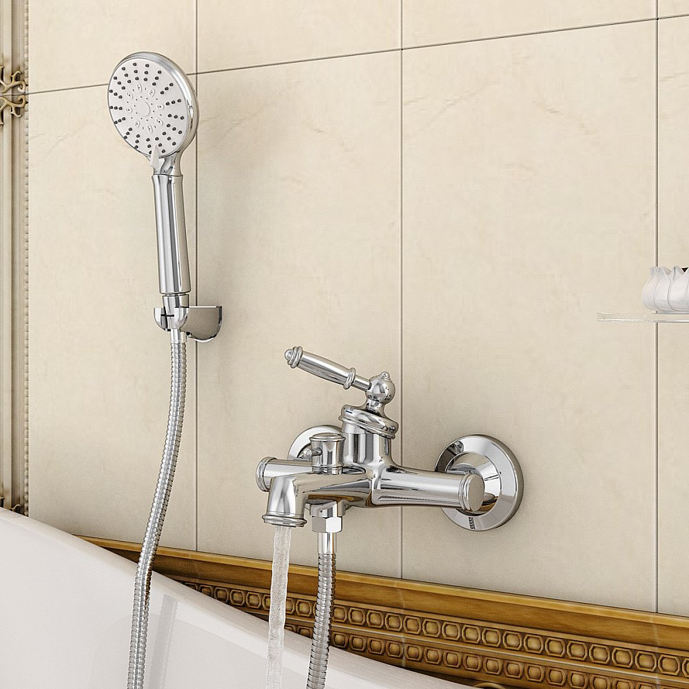 Смеситель для ванны Elghansa Klassik new 2335636 хром купить в интернет-магазине сантехники Sanbest