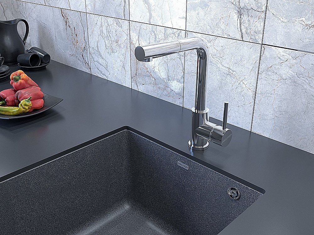 Смеситель для кухни Paulmark Kassel Ka214311-CR Хром купить в интернет-магазине сантехники Sanbest