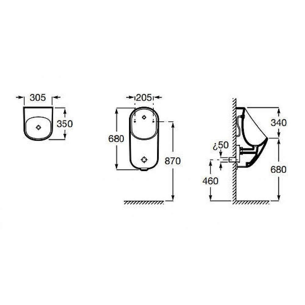 Писсуар Roca Proton 3590J5000 купить в интернет-магазине Sanbest