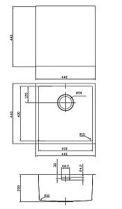 Кухонная мойка "шелк" IDDIS Edifice EDI44S0i77 купить в интернет-магазине сантехники Sanbest