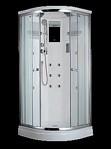 Душевая кабина Timo Lux T-7709 NEW 90x90 стекло прозрачное/профиль хром купить в интернет-магазине Sanbest