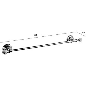 Полотенцедержатель TIFFANY WORLD Crystal TWCR111br-sw бронза/swarovski купить в интернет-магазине сантехники Sanbest