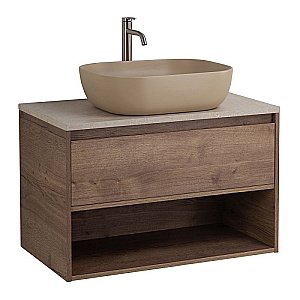 Раковина накладная BelBagno 50 BB1302-H316 бежевая матовая купить в интернет-магазине Sanbest