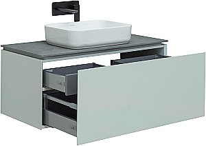 Тумба с раковиной Allen Brau Infinity 100 1.21004.PWM папирус матовый для ванной в интернет-магазине Sanbest