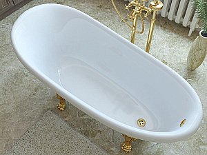 Ванна Эстет Марсель 160х80 белая купить в интернет-магазине Sanbest