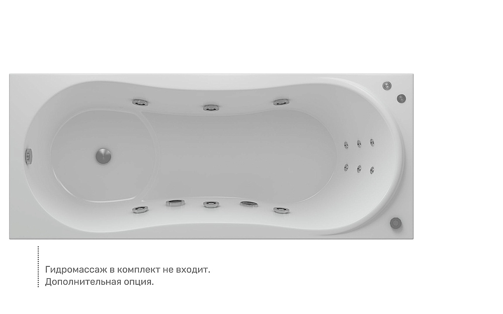 Ванна Aquatek Афродита 170х70 AFR170-0000122 белая купить в интернет-магазине Sanbest