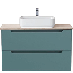 Тумба с раковиной и столещницей BelBagno 90 ETNA-900-2C-SO-AO+KEP-90-MCO голубая матовая для ванной в интернет-магазине Sanbest