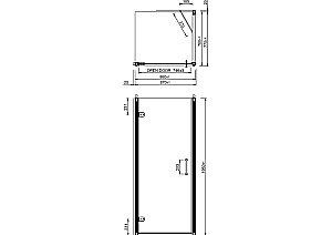Душевой уголок Burlington C20/C13 80x80 стекло прозрачное/профиль хром купить в интернет-магазине Sanbest