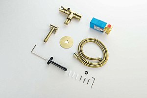 Гигиенический душ Aquatek Оберон AQ1027BG золото шлифованное купить в интернет-магазине сантехники Sanbest