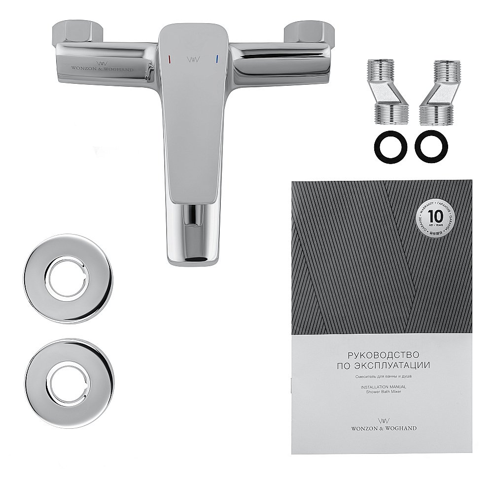 Смеситель для ванны WONZON & WOGHAND ATHENS, Хром (WW-083101-CR) купить в интернет-магазине сантехники Sanbest