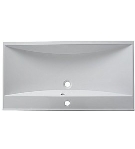 Тумба с раковиной Aquanet Верона 90/Aquanet Нота-90 напольная с ящиком и 2 дверками белая глянцевая для ванной в интернет-магазине Sanbest