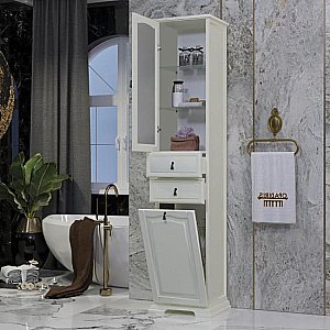 Пенал Опадирис Риспекто 40 слоновая кость для ванной в интернет-магазине сантехники Sanbest