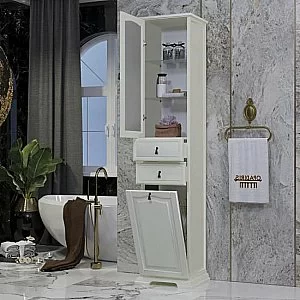 Пенал Опадирис Риспекто 40 слоновая кость для ванной в интернет-магазине сантехники Sanbest