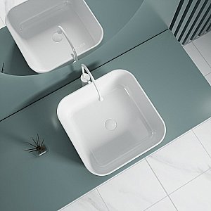 Раковина накладная Esbano ERCINA-N белая купить в интернет-магазине Sanbest