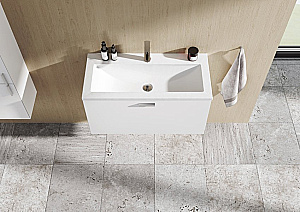 Тумба с раковиной Ravak SD CLEAR II 80 X000001642/XJJ01180000 белая для ванной в интернет-магазине Sanbest