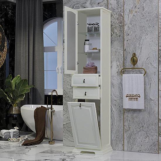 Пенал Опадирис Риспекто 40 слоновая кость для ванной в интернет-магазине сантехники Sanbest