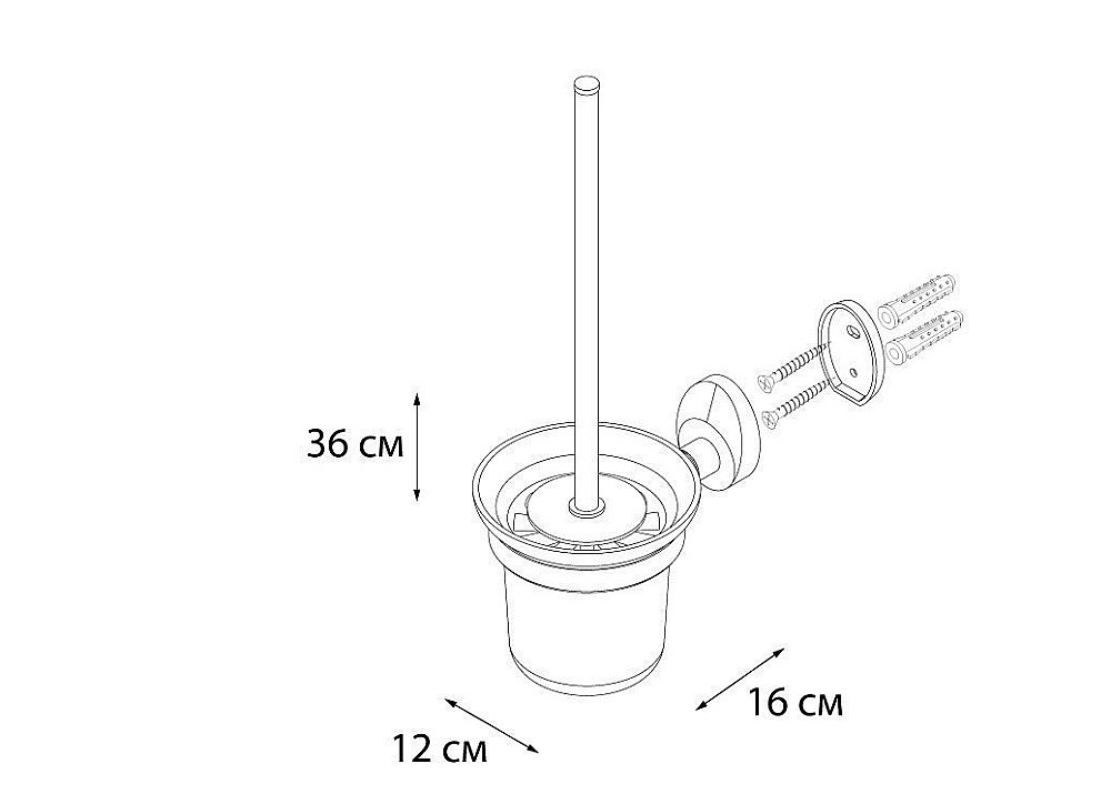 Ершик для туалета FIXSEN EUROPA FX-21813 купить в интернет-магазине сантехники Sanbest