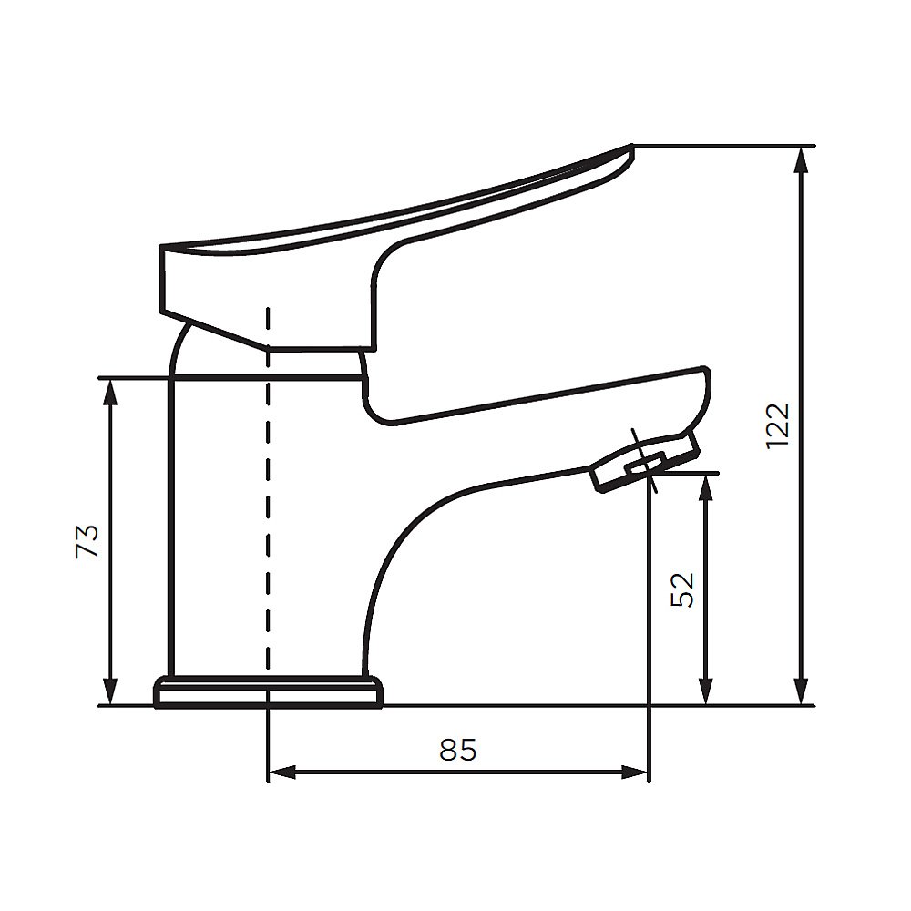 Смеситель для раковины Dorff Norma D1002100 хром купить в интернет-магазине сантехники Sanbest