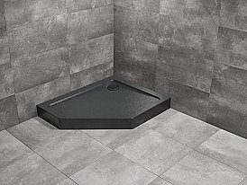 Душевой поддон Radaway Doros PT E Compact 100x90 S черный купить в интернет-магазине Sanbest