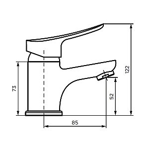Смеситель для раковины Dorff Norma D1002100 хром купить в интернет-магазине сантехники Sanbest