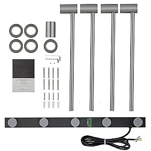 Полотенцесушитель электрический встраиваемый WONZON & WOGHAND HAMBURG, Брашированный никель (WW-AL314-BR) купить в интернет-магазине сантехники Sanbest