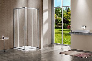 Душевой уголок Vincea Garda VSS-1G8011CL 110x80 стекло прозрачное/профиль хром купить в интернет-магазине Sanbest