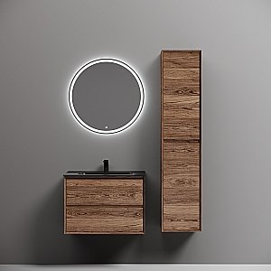 Тумба с раковиной Sancos Marmi 1.0 70 MR1.070ECH дуб чарльстон для ванной в интернет-магазине Sanbest