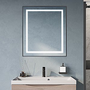 Зеркало BelBagno Kraft SPC-KRAFT-700-800-SENS-NERO черный в ванную от интернет-магазине сантехники Sanbest