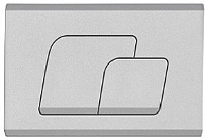 Кнопка для инсталляции CeramaLux MC-011 серебро купить в интернет-магазине сантехники Sanbest